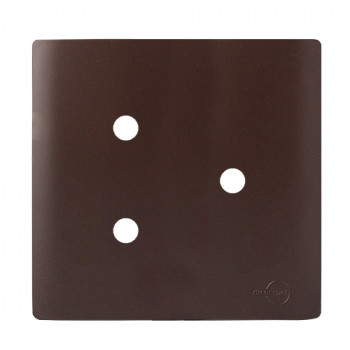 Placa p/ 3 Furos 4x4 - Novara Marrom Fosco Placa p/ 3 Furos 4x4 - Novara Marrom Fosco